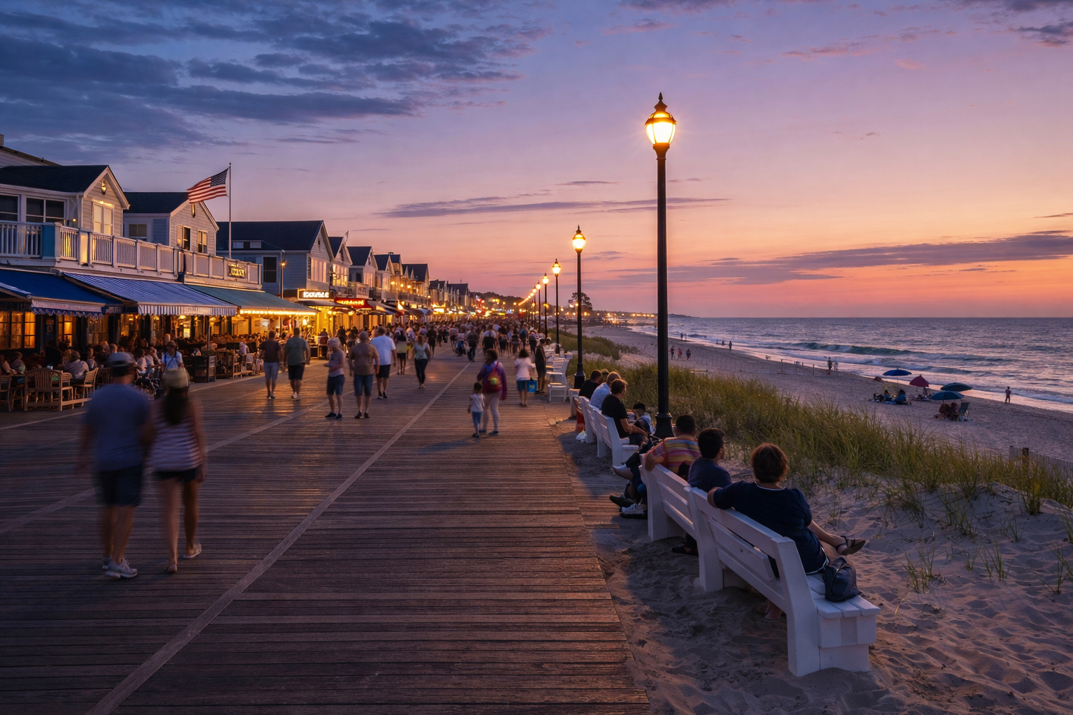 夕方の旅の気分