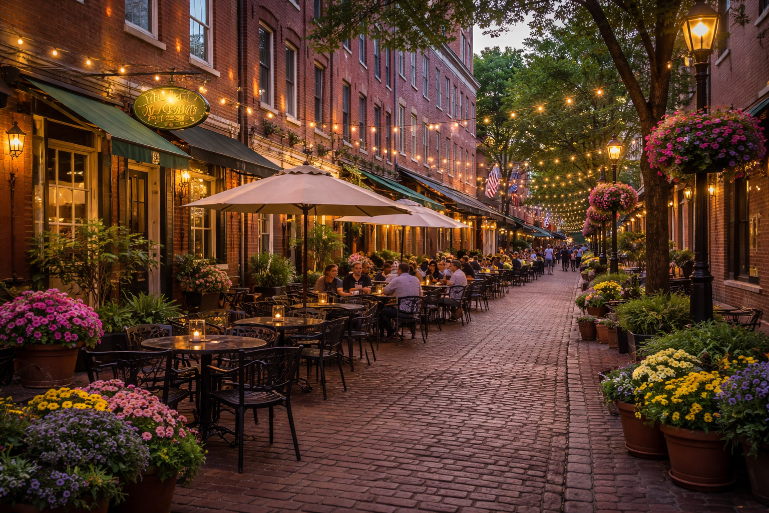 夕方の町並みを思わせる雰囲気